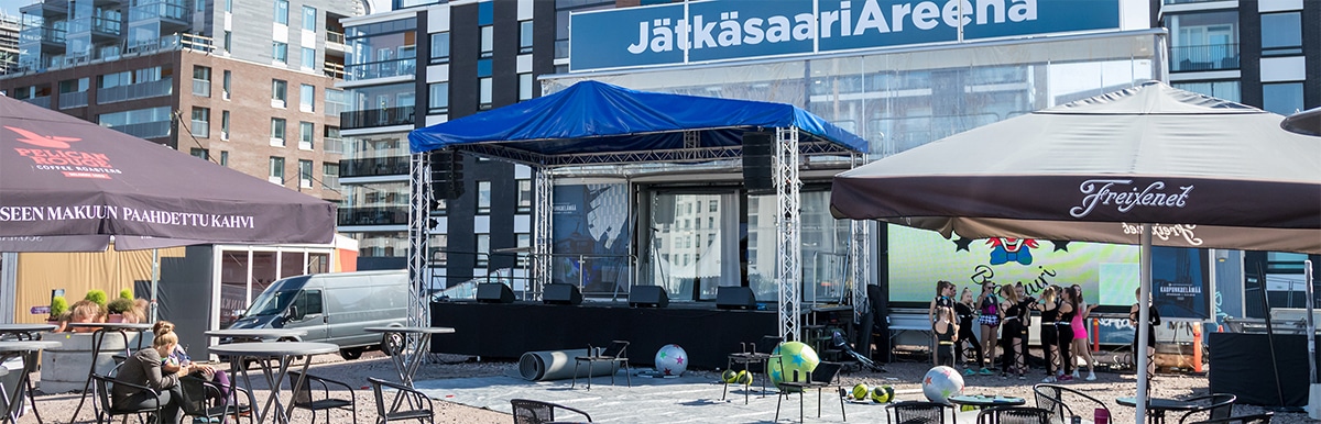 Yleisötapahtuma JätkäsaariAreena ulkoilmatapahtuma